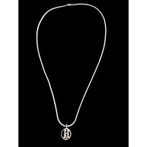 925 Sterling Silver Gemini Zodiac Sign Twins Pendant Necklace 19.75" Chain
